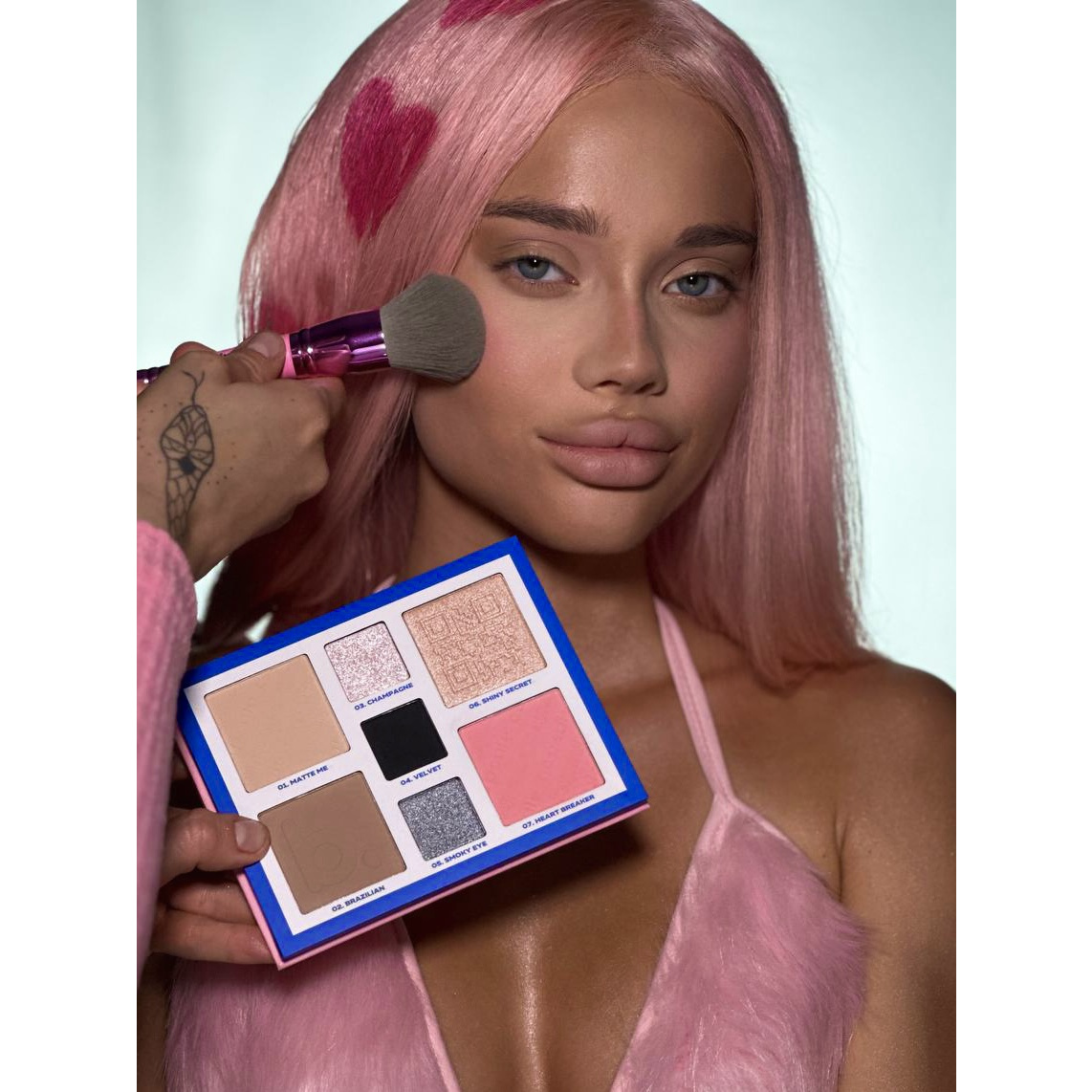 Контурираща палитра за лице и очи Secret weapon, 7DAYS B.COLOUR PROFESSIONAL CAPSULE - Image 5