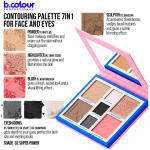 Контурираща палитра за лице и очи SUPER POWDER, 7DAYS B.COLOUR PROFESSIONAL CAPSULE - Image 4